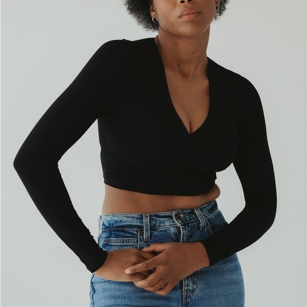 Wrap Front Long Sleeve Brami